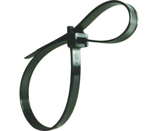 ボタンホールタイ　12.5mm×500mm　黒　（50本入）