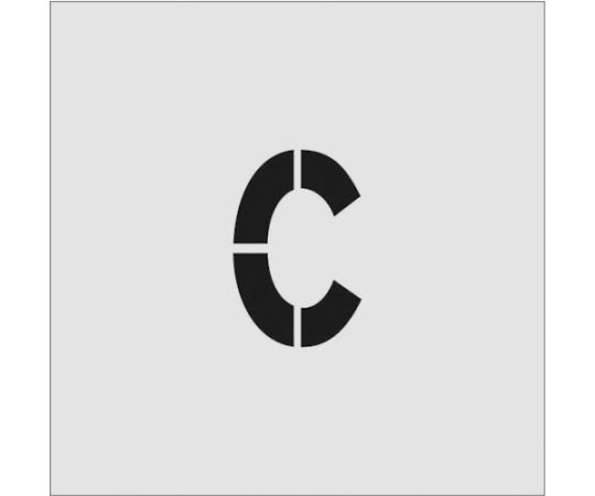ステンシル　C　文字サイズ100×65mm