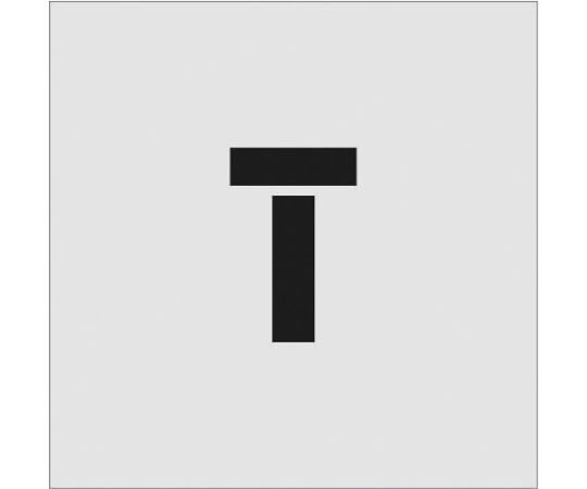 ステンシル　T　文字サイズ100×65mm