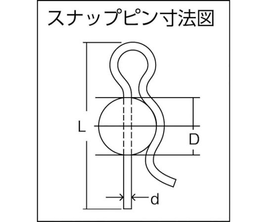 62-2467-30 スナップピン ステンレス サイズ12mm 30個入 B87-0012