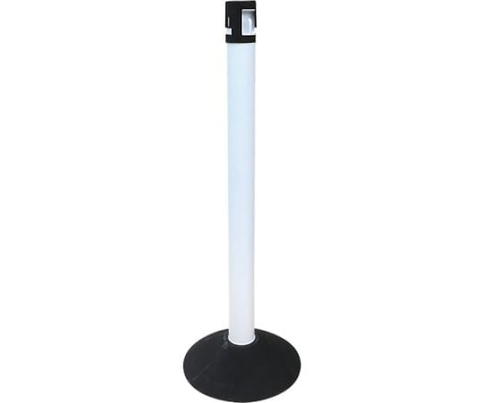 カラープラポールセット キャップブラック ピラーホワイトゴムベース