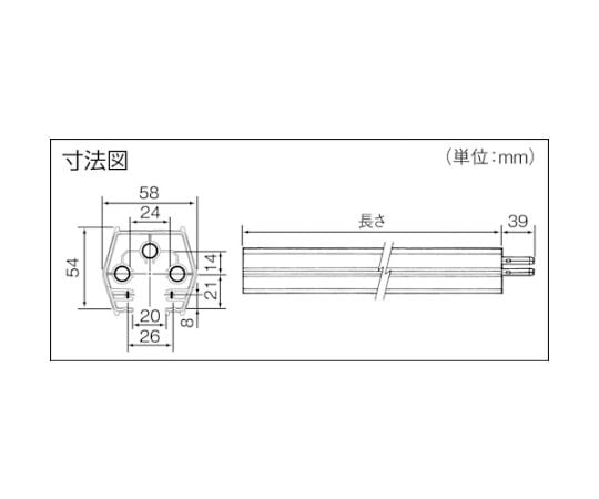 配線ダクト ファクトライン60 本体 L=1m　DH2311