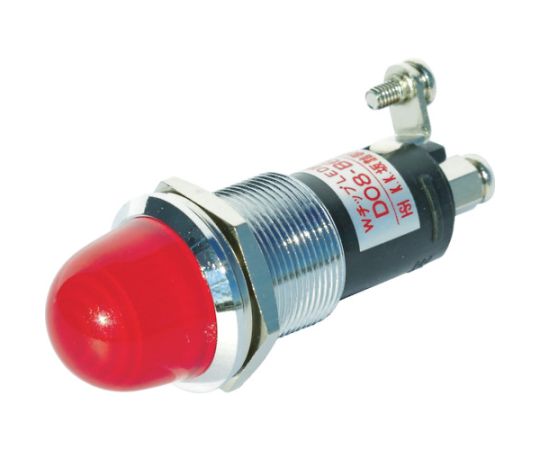 ランプ交換型LED表示灯（AC/DC24V接続）　赤　Φ16