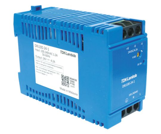 DINレール取付専用ユニット型電源 DRJ 100W ブロック端子 DRJ100-24-1