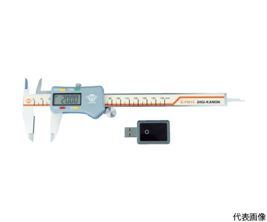 コンパクトワイヤレスデ-タ送信デジタルノギスE-FW 校正証明書付