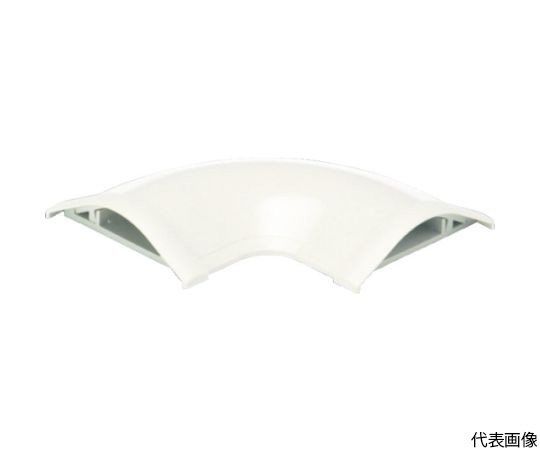 ガードマン2R型付属品　平面マガリ　4号　ミルキーホワイト