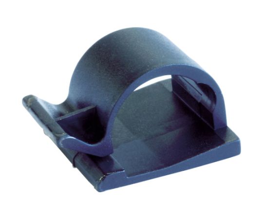 ケーブル固定クリップ　粘着タイプ　5mm　黒　（100個入）
