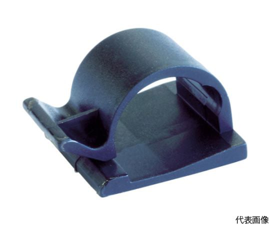 ケーブル固定クリップ　粘着タイプ　10mm　黒　（100個）