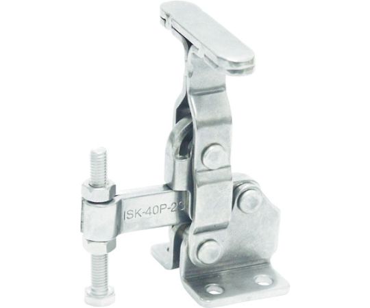 下方押え型トグルクランプ ステンレス 垂直ハンドル（31317） クランプアーム移動角度95° フランジベース 締付力1.0kN