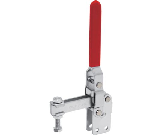 下方押え型トグルクランプ スチール 垂直ハンドル（31319） クランプアーム移動角度105° ストレートベース 締付力2.0kN