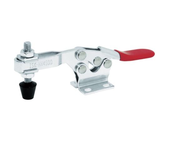 下方押え型トグルクランプ スチール 水平ハンドル（31112） クランプアーム移動角度90° フランジベース 締付力2.27kN