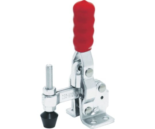 下方押え型トグルクランプ スチール 垂直ハンドル（31302） クランプアーム移動角度100° フランジベース 締付力0.91kN