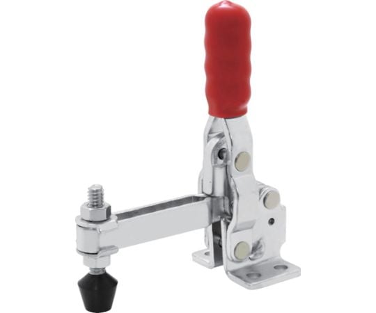 下方押え型トグルクランプ スチール 垂直ハンドル（31303） クランプアーム移動角度90° フランジベース 締付力0.91kN