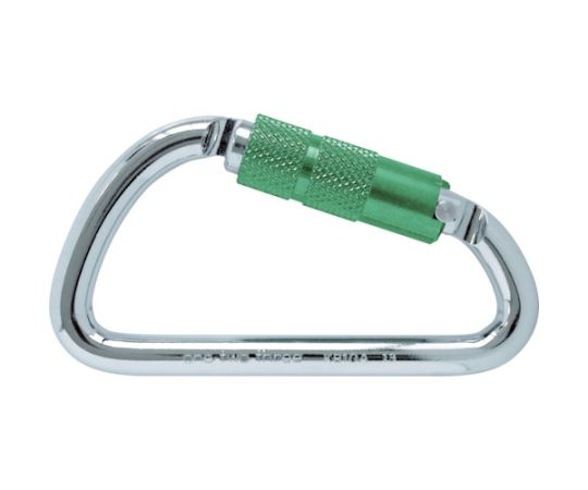 カラビナ オートロック 鉄変D型 アルミ環