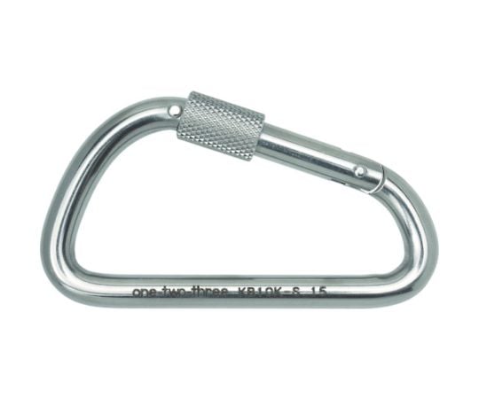 カラビナ　ステン変D型環つき