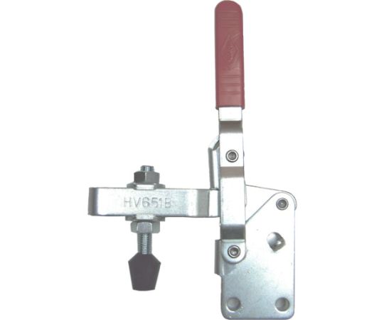ハンドル縦型トグルクランプ（下方押え型） No.HV651B 締圧力3.4kN