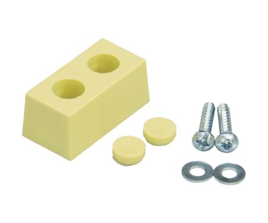 戸当りクッション　角型　うす茶