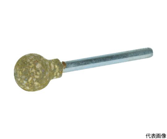 ゴム軸付砥石　球型　Φ6X軸3　220#　10本入