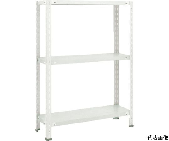 軽量棚　中棚ボルトレス型　875X450X1200　3段　ネオグレー