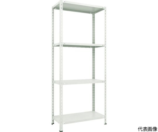 軽量棚　中棚ボルトレス型1500X600X2100　4段　ネオグレー
