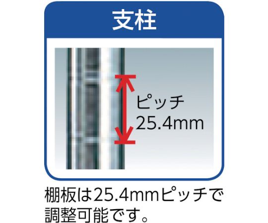 ソリッドステンレスシェルフ　間口1822×奥行614×高さ1892　4段　LSS1820S PS1900-4