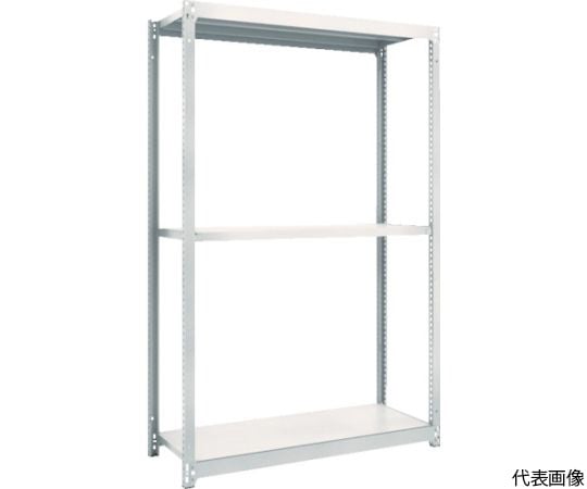 スチールラック M1.5型軽中量棚 860X295XH1800 3段単体 ネオグレー