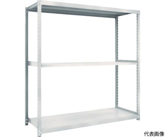 M2型軽中量棚　860X300XH1800　3段　単体　ネオグレー
