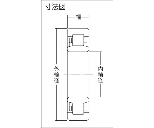 D　シリンドリカル　NJ形　内輪径95mm　外輪径170mm　幅32mm　NJ219