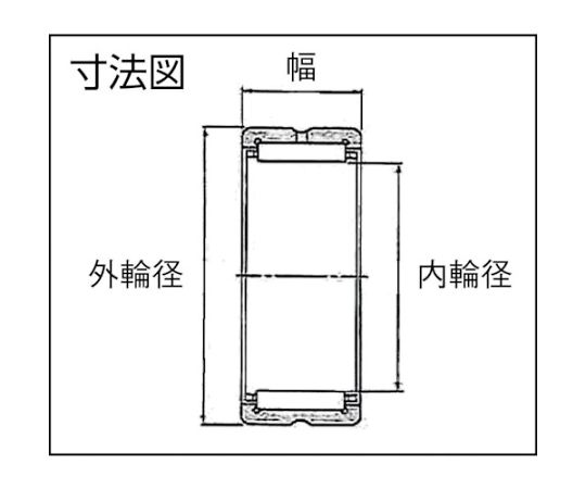 62-2548-45 F ニードルベアリング（内輪なし）内輪径5mm外輪径10mm幅