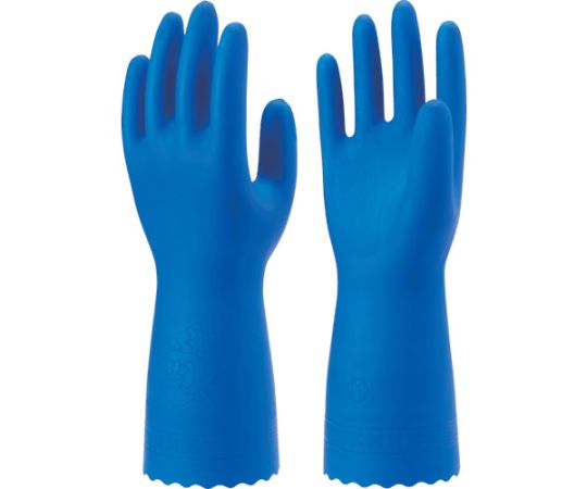 塩化ビニール手袋 ブルーフィット（薄手）3双パック Lサイズ NO181-L3P
