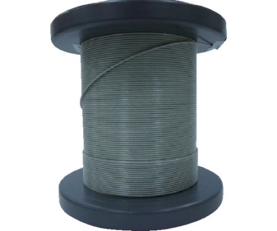 SUSワイヤロープ0.81/1.00mm 7×7 50m巻コート付（クリアー） NSB081-100-50M