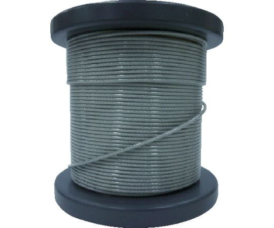 SUSワイヤロープ1.50/1.80mm 7×7 50m巻コート付（クリアー） NSB150-180-50M
