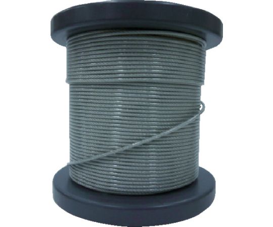 SUSワイヤロープ2.00/2.30mm 7×7 50m巻コート付（クリアー） NSB200-230-50M
