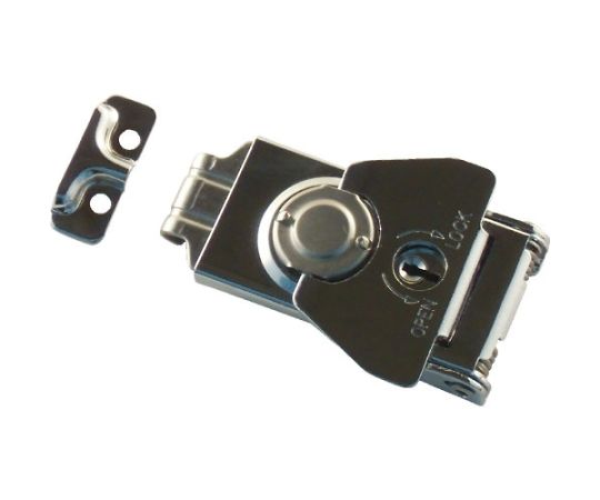 回転ファスナー　鍵付　クロームメッキ