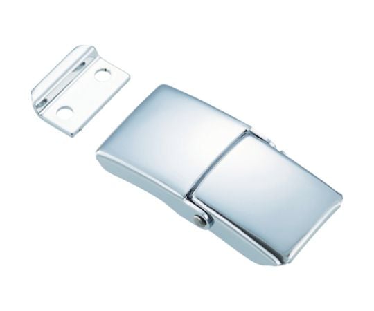 パッチン錠　ラッチタイプ・スチール製　2個入