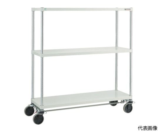 スチールラック フェニックスラック 1200X450 U車輪4輪S付 W色 抗菌粉体塗装