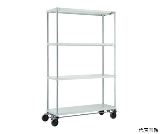 スチールラック フェニックスラック 1500X600 U車輪4輪S付 W色 抗菌粉体塗装