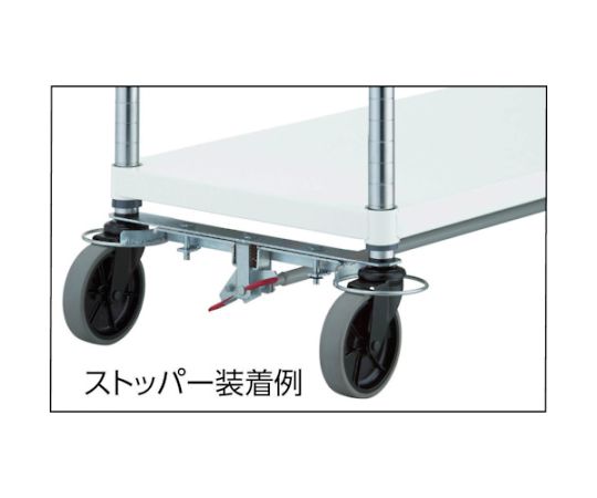 62-2563-18 フェニックスワゴン 省音 750X500 4輪S付 W色 PEW