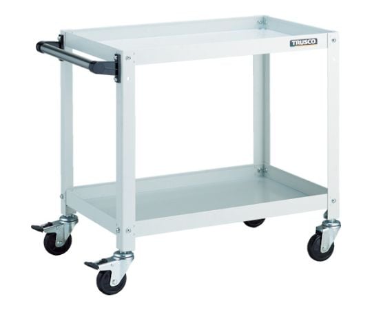 ラビットワゴン 600X400 ハンドル付 ゴム車輪 ホワイト