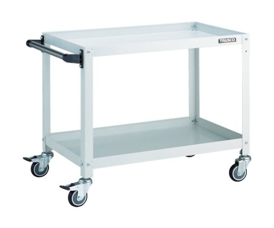 ツールワゴン ラビットワゴン 700×450×H600 ハンドル付 ウレタン車輪 ホワイト