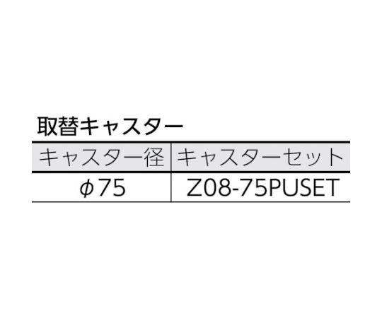 62-2573-52 ツールワゴン ラビットワゴン 700×450×H740 ハンドル付