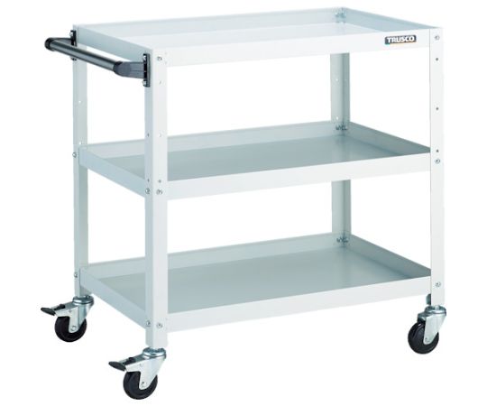 ラビットワゴン 700X450 ハンドル付 ゴム車輪 ホワイト