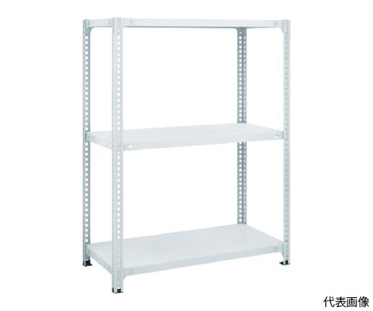 SBL型抗菌塗装セミボルトレス軽量棚 W1200XD450XH1200 3段 W色