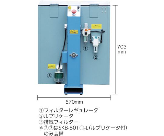 混合・攪拌機「まぜまぜマン」　安全カバー付ルブリケータ付　SKB-50TS-L