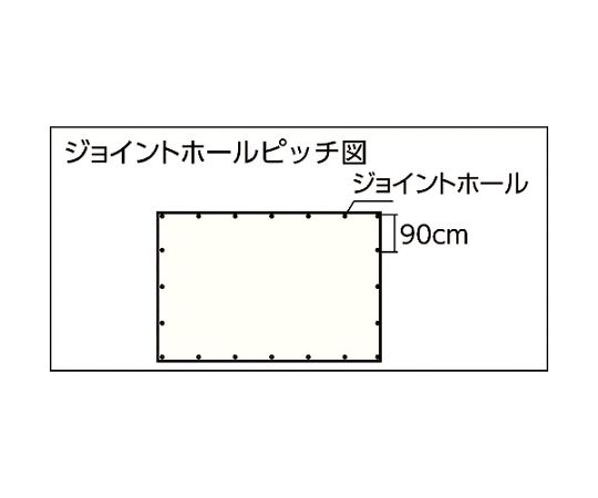 ブル-シート#2200　耐久期間2年　幅7.2mX長さ7.2m　TP2-7272B