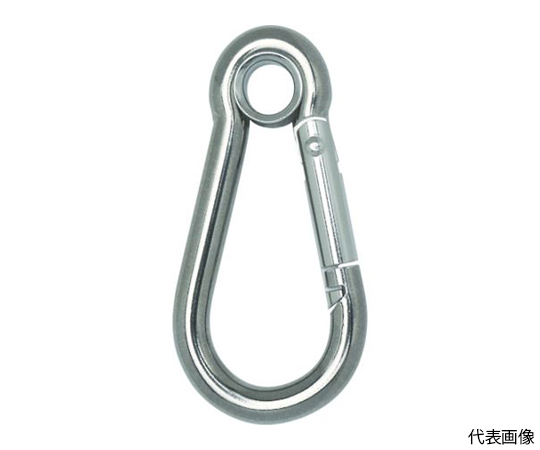 国産ステンレスカラビナハーケン　A型　6X60mm