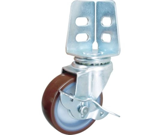 アングル式ウレタンキャスター　自在S付き　Φ75