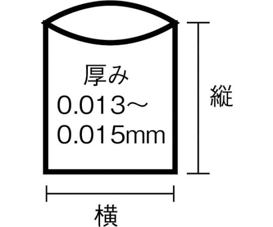 ［取扱停止］UH54 強化ポリ袋 45L 半透明 50枚　UH54-HCL