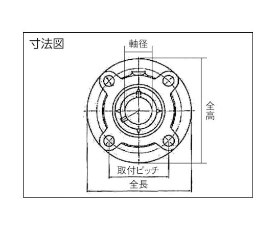 62-2630-54 G ベアリングユニット（テーパ穴形アダプタ式）軸径50mm