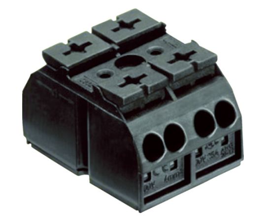 スプリング式中継端子台　WTBシリーズ　4線式2極　（10個入）